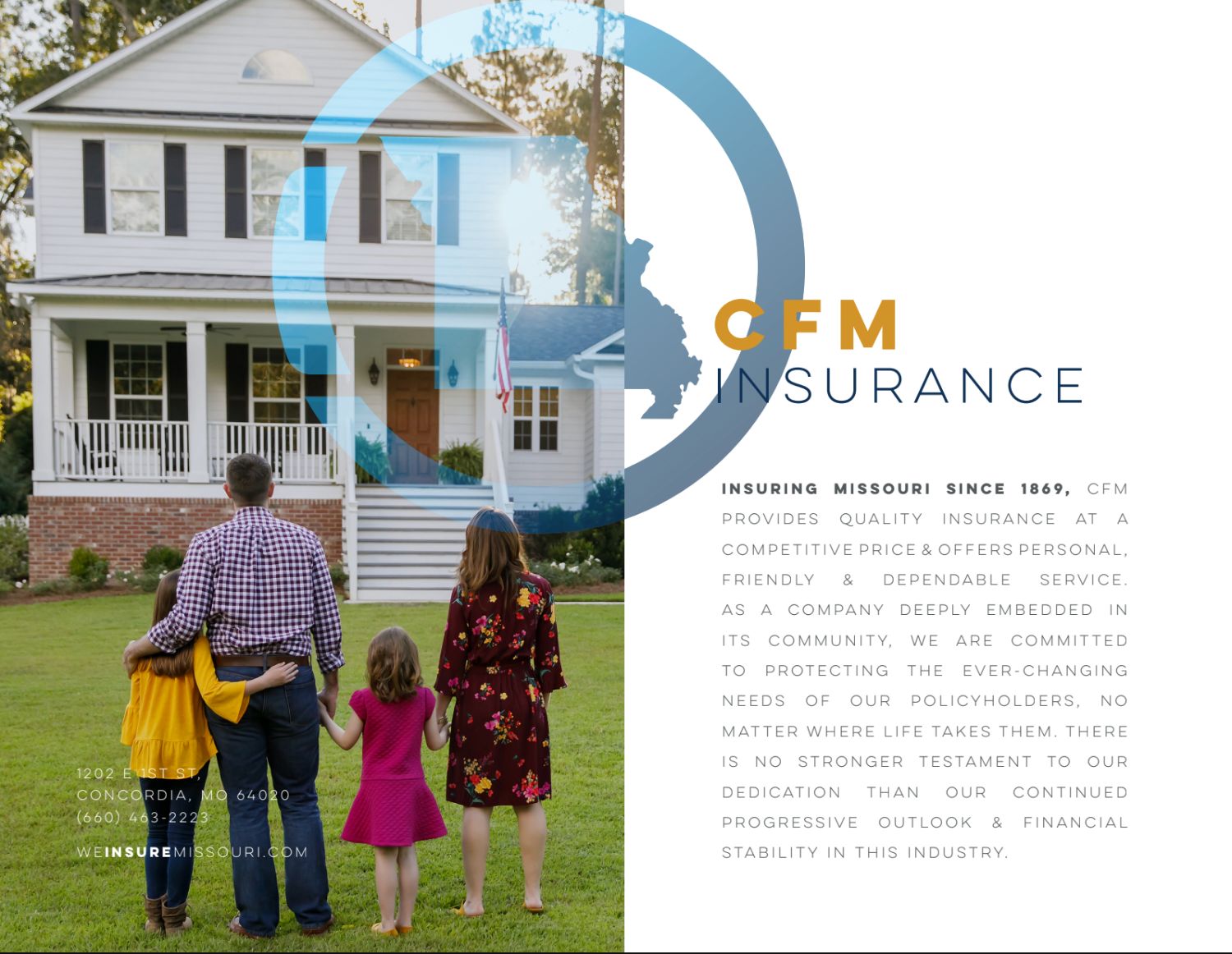 CFM Insurance who we are brand page