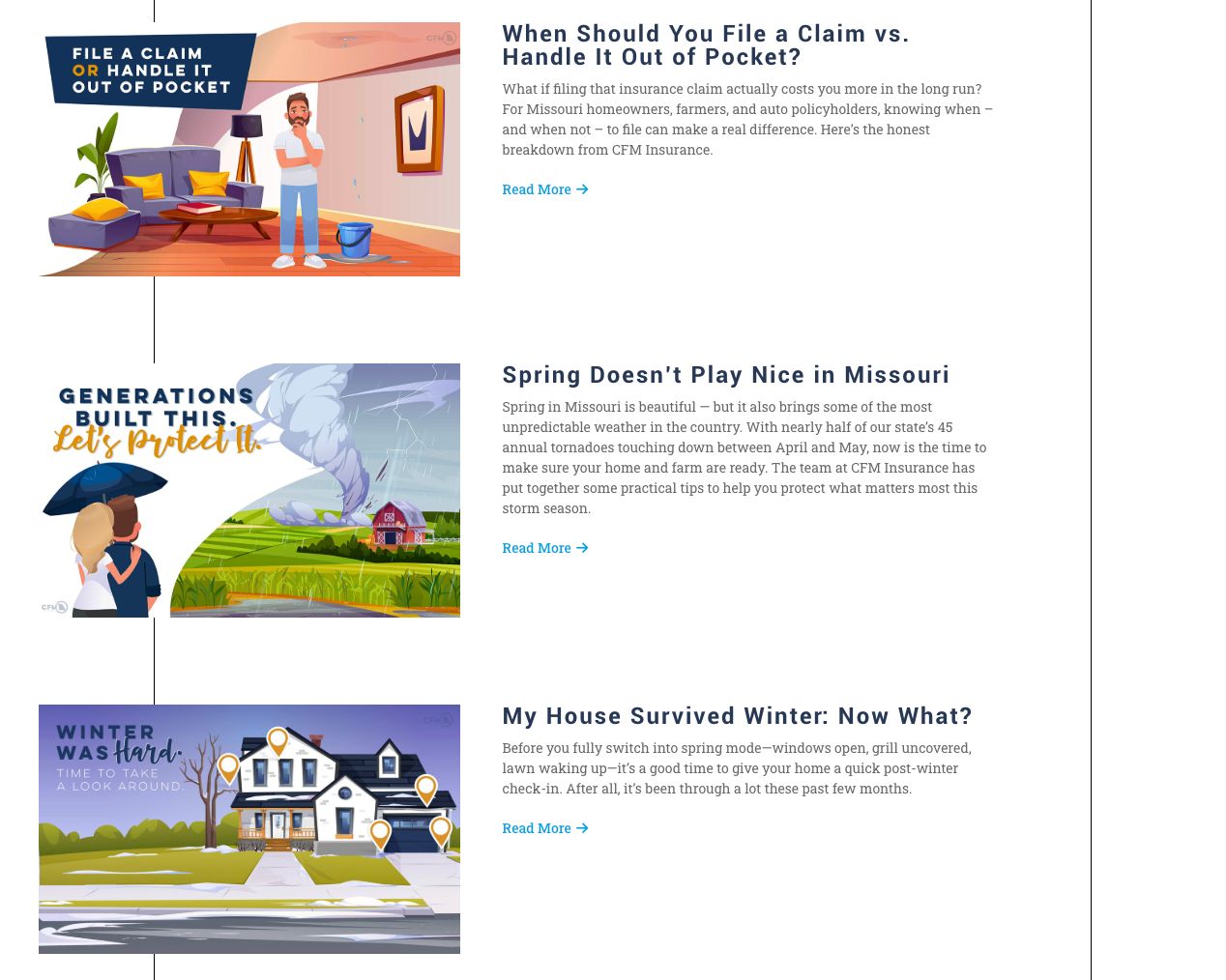 CFM Insurance blog illustrations