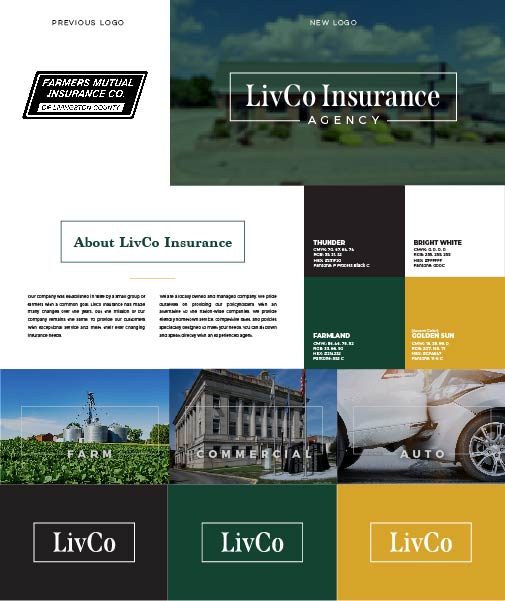 LivCo Insurance Agency brand sheet