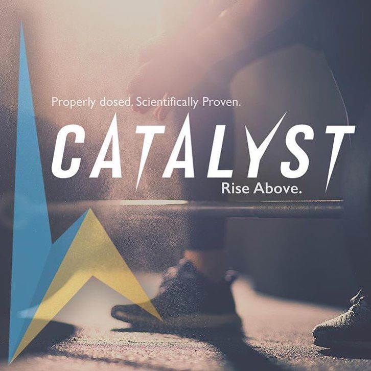 Catalyst Nutrition — brand lockup, Properly dosed. Scientifically Proven.
