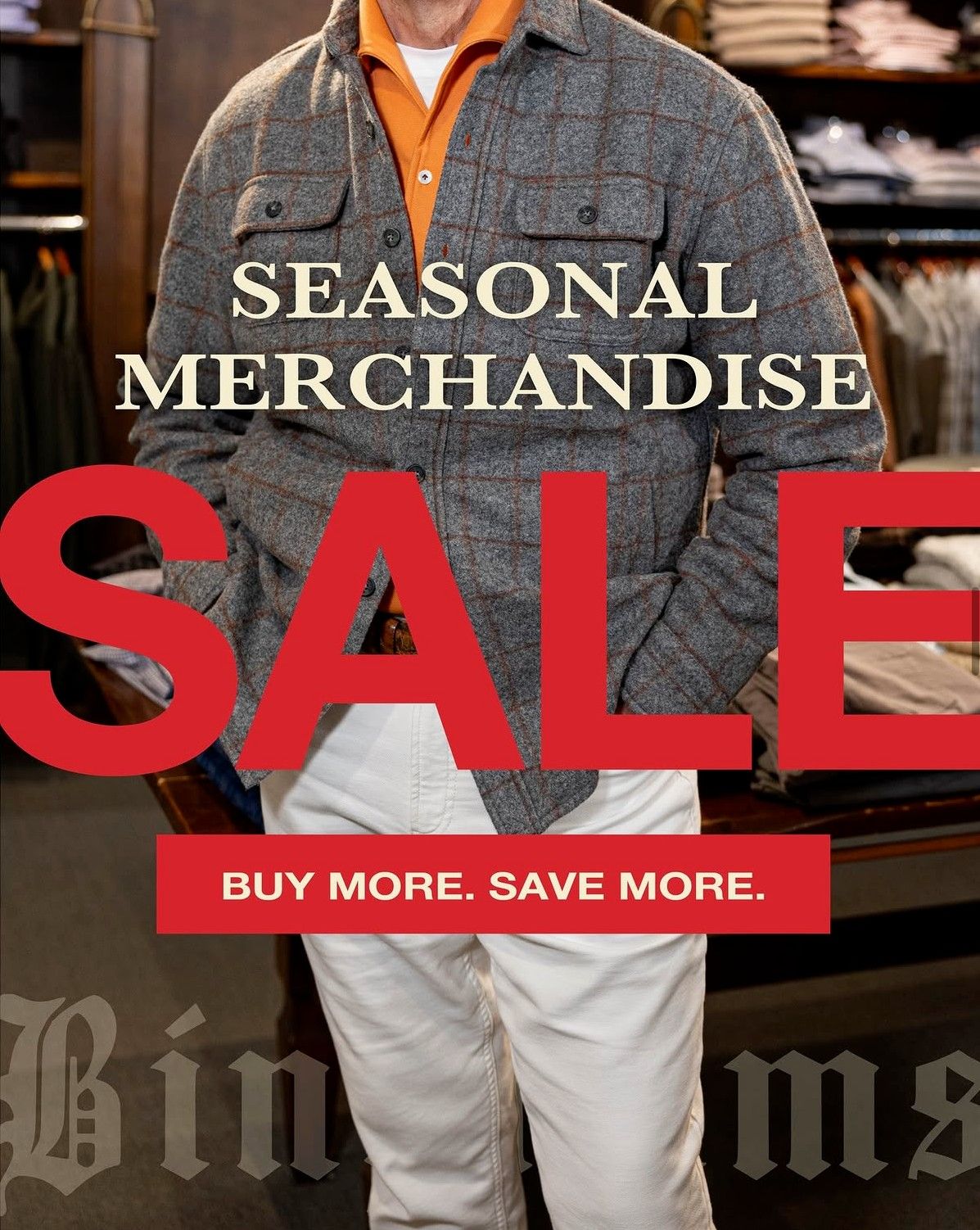 Bingham's — Seasonal merchandise sale
