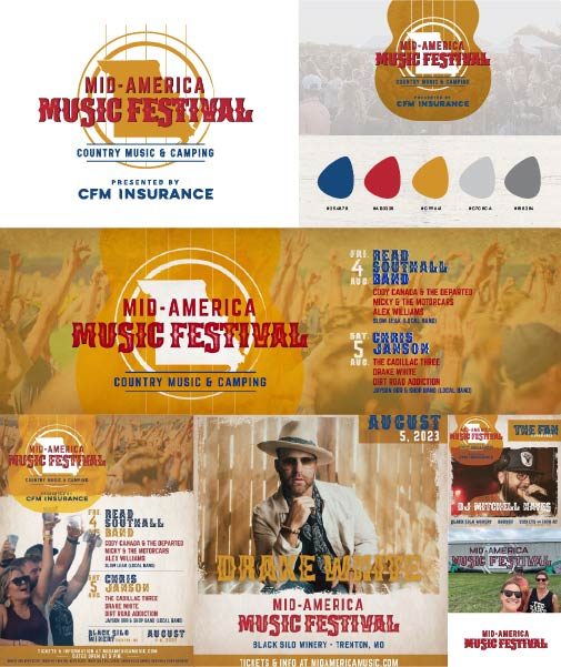 Mid-America Music Festival brand sheet